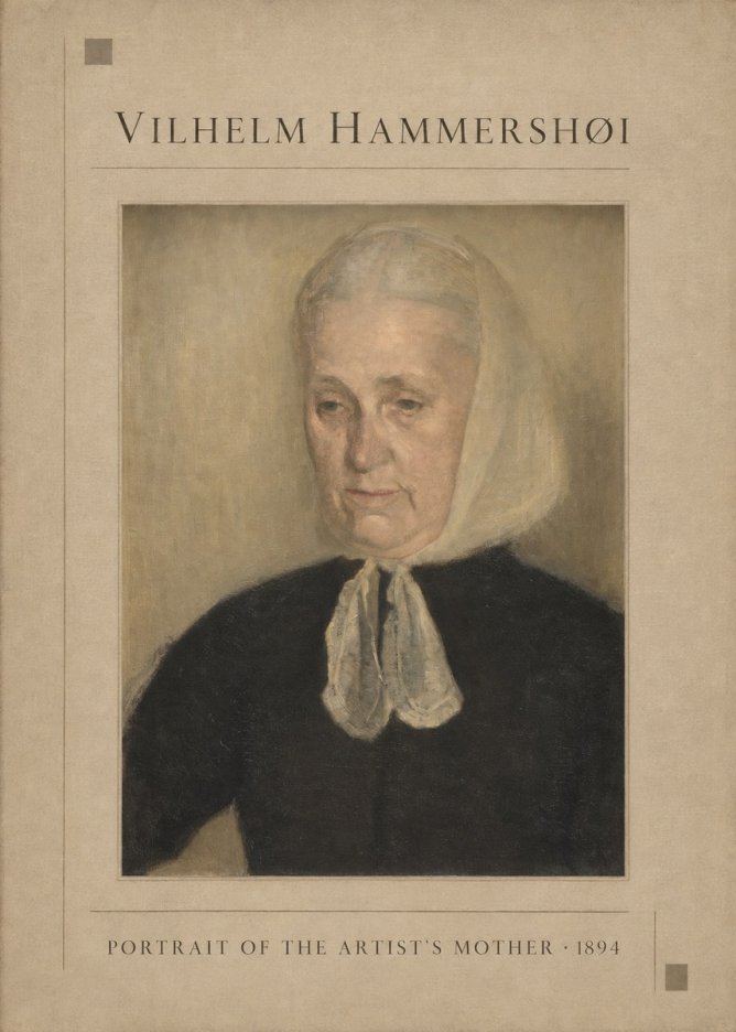 Vilhelm Hammershøi Portrait of the Artist's Mother · 1894 No1 - Juliste