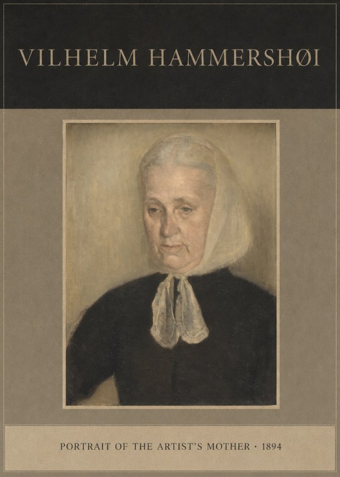 Vilhelm Hammershøi Portrait of the Artist's Mother · 1894 No4 - Juliste