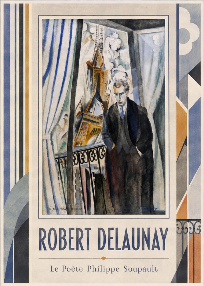 Robert Delaunay Le Poète Philippe Soupault No1 - Juliste