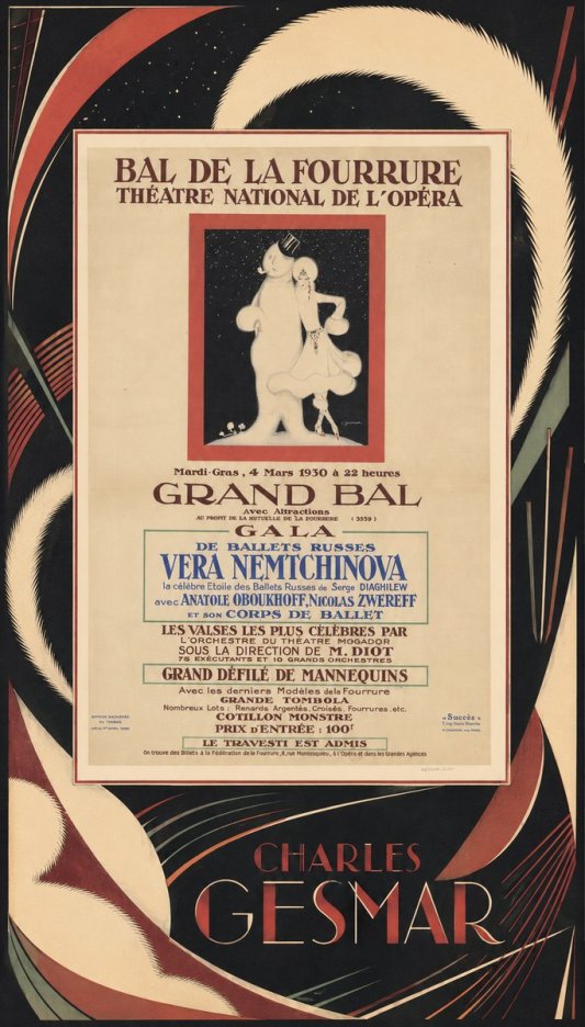Charles Gesmar Bal De La Fourrure III No3 - Juliste