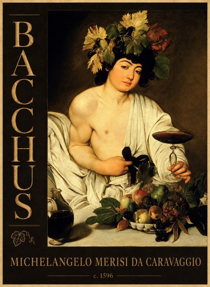 Michelangelo Merisi da Caravaggio Bacchus III No4 - Juliste