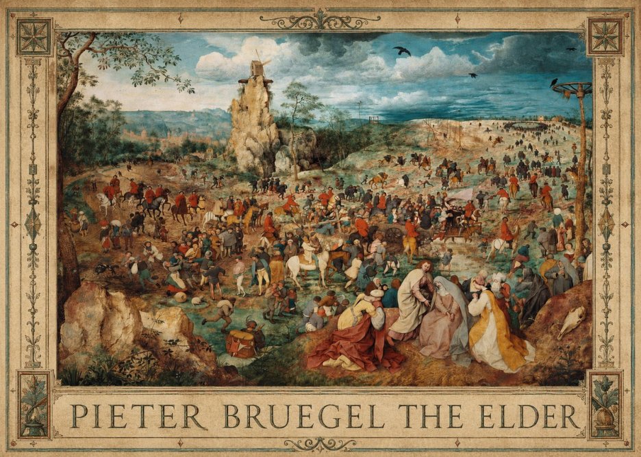 Pieter Bruegel The Procession to Calvary No1 - Juliste