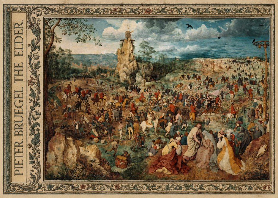 Pieter Bruegel The Procession to Calvary No2 - Juliste