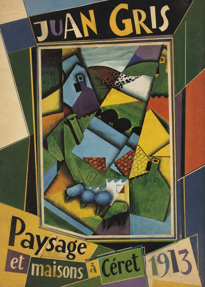 Juan Gris Paysage Et Maisons À Céret No5 - Juliste