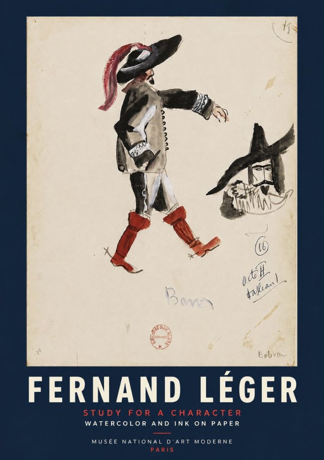 Fernand Léger Study for a Character II No4 - Juliste