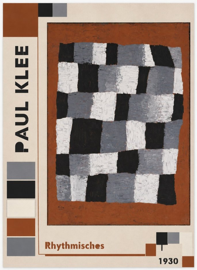 Paul Klee Rhythmisches No2 - Juliste