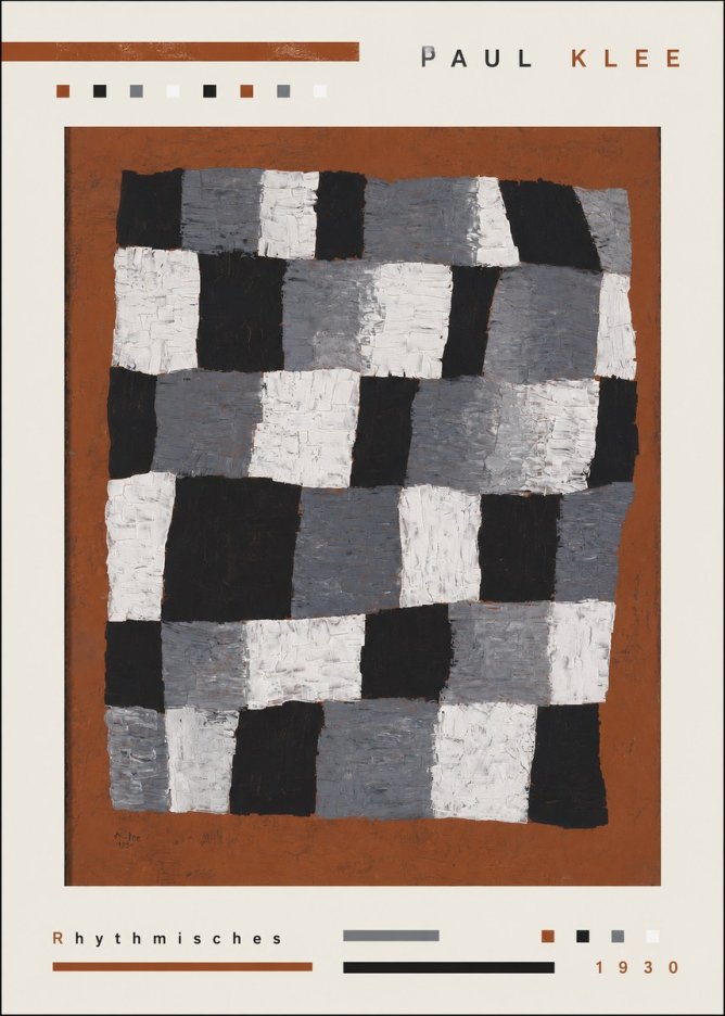 Paul Klee Rhythmisches No3 - Juliste