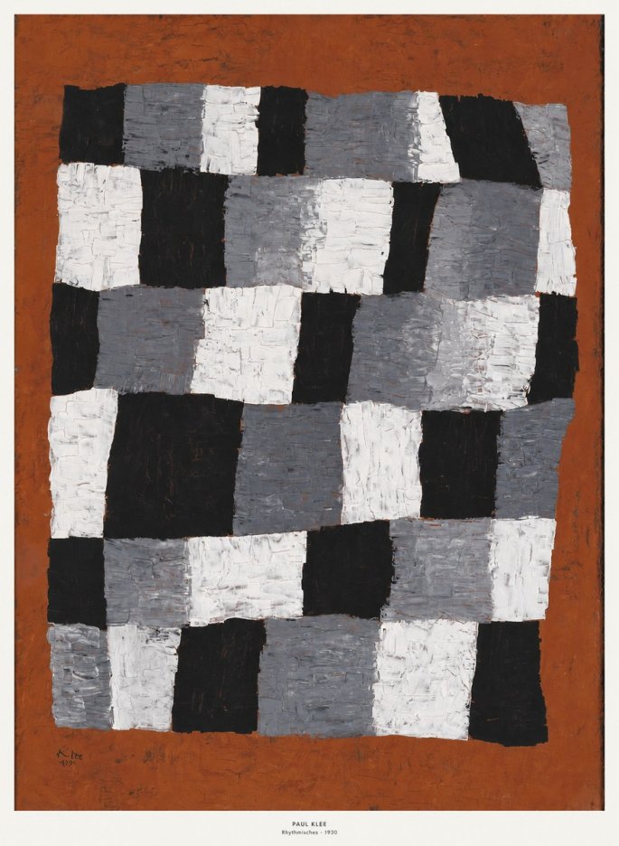 Paul Klee Rhythmisches No6 - Juliste
