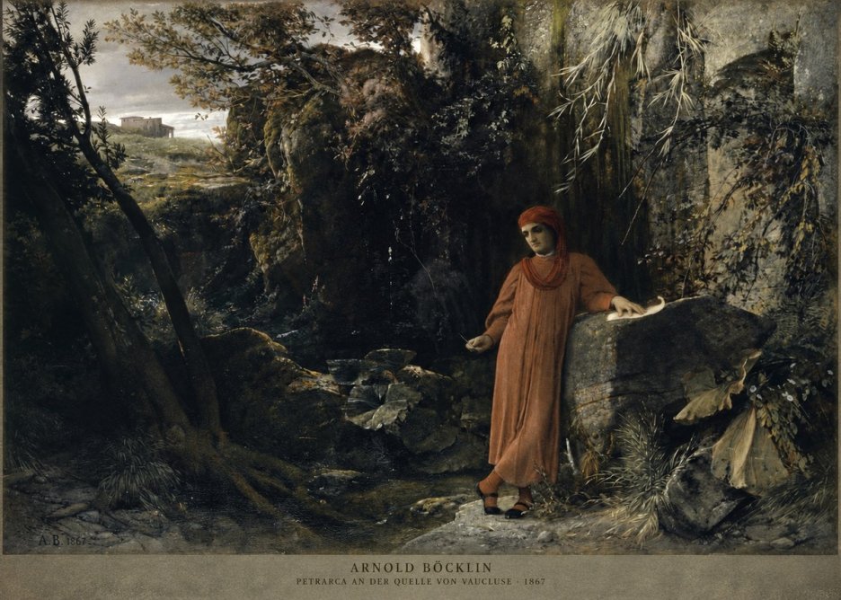 Arnold Böcklin Petrarca an Der Quelle Von Vaucluse No2 - Juliste