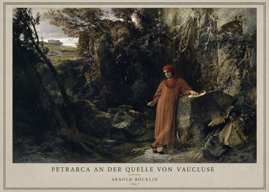 Arnold Böcklin Petrarca an Der Quelle Von Vaucluse No3 - Juliste