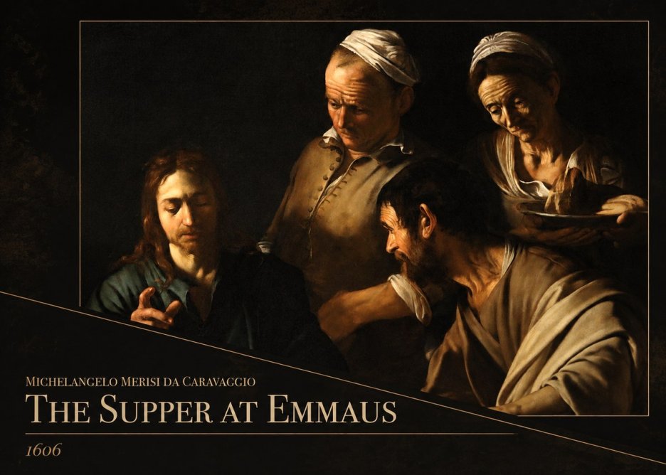 Michelangelo Merisi da Caravaggio The Supper at Emmaus I No2 - Juliste