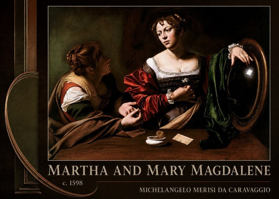Michelangelo Merisi da Caravaggio Martha and Mary Magdalene No2 - Juliste