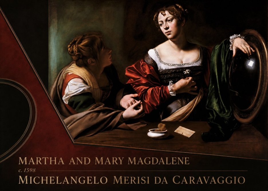 Michelangelo Merisi da Caravaggio Martha and Mary Magdalene No4 - Juliste