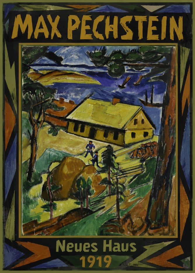Max Pechstein Neues Haus No1 - Juliste