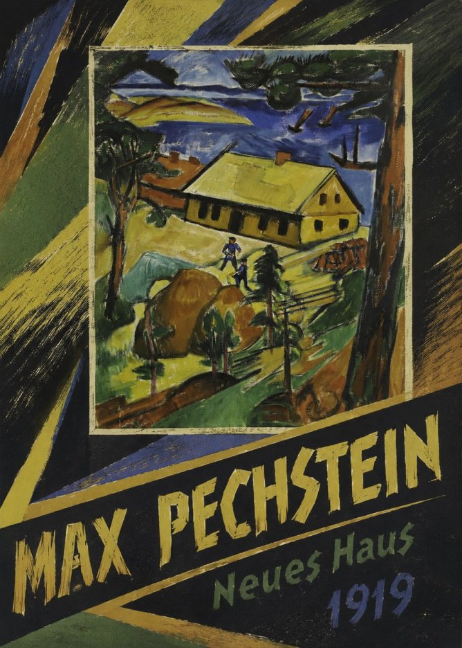 Max Pechstein Neues Haus No4 - Juliste