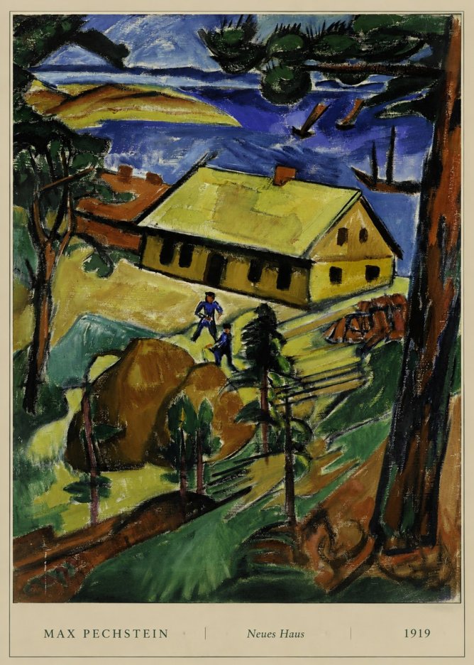 Max Pechstein Neues Haus No6 - Juliste