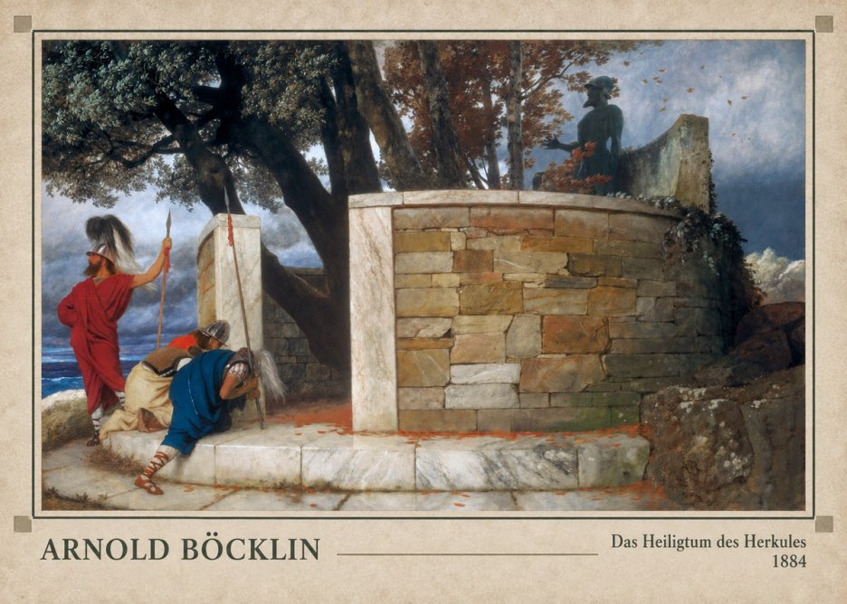 Arnold Böcklin Das Heiligtum Des Herkules II No3 - Juliste