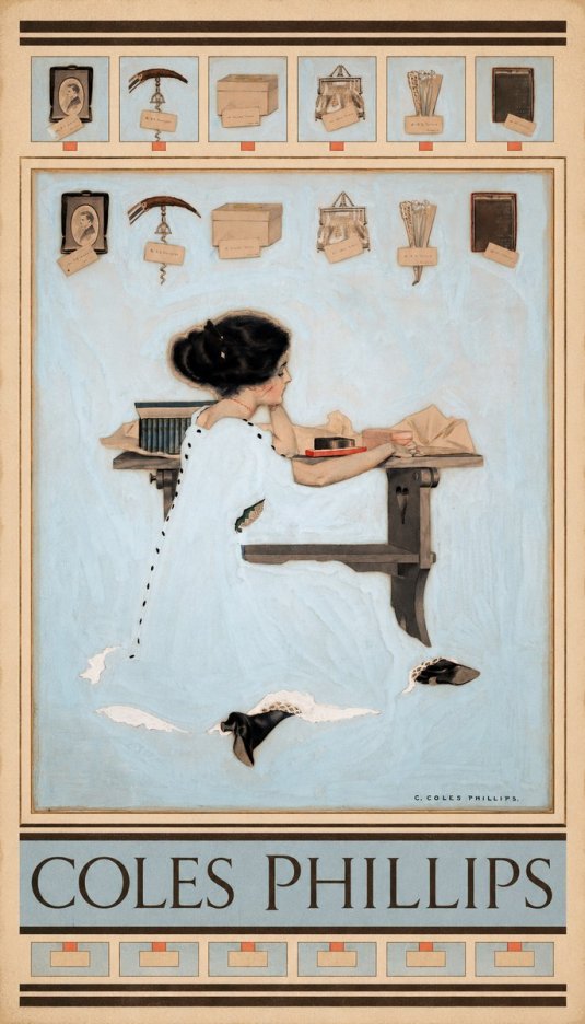 Coles Phillips Thinking of Him No6 - Juliste