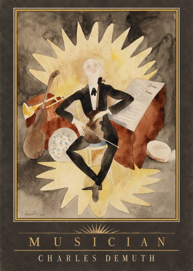 Charles Demuth Musician No2 - Juliste