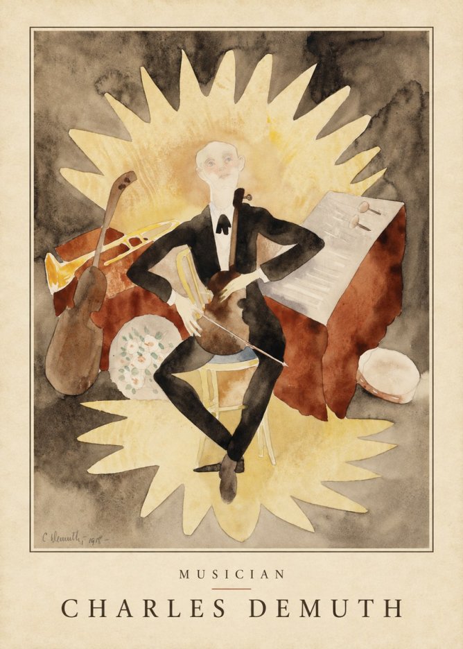 Charles Demuth Musician No4 - Juliste