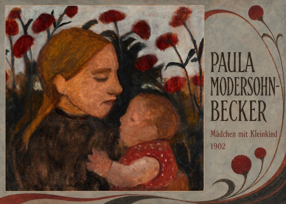 Paula Modersohn-Becker Mädchen Mit Kleinkind II No2 - Juliste