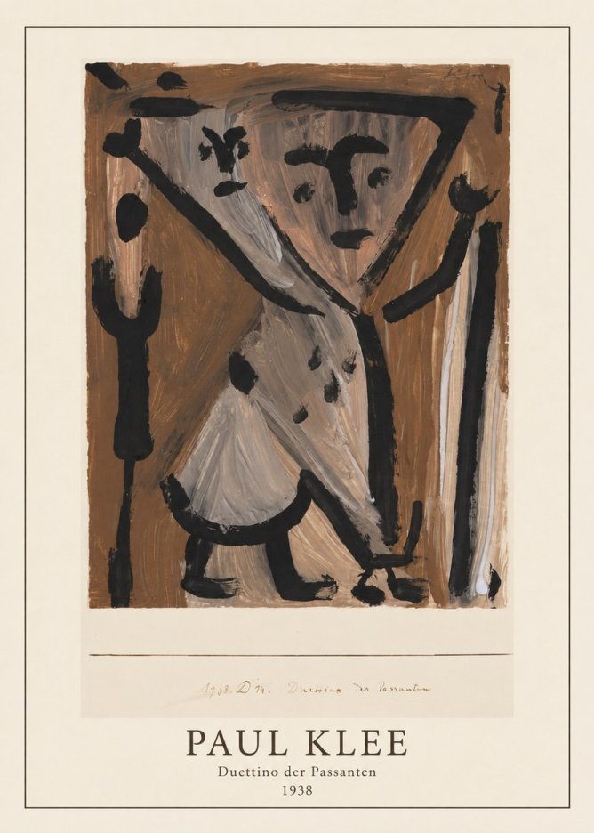 Paul Klee Duettino Der Passanten No3 - Juliste