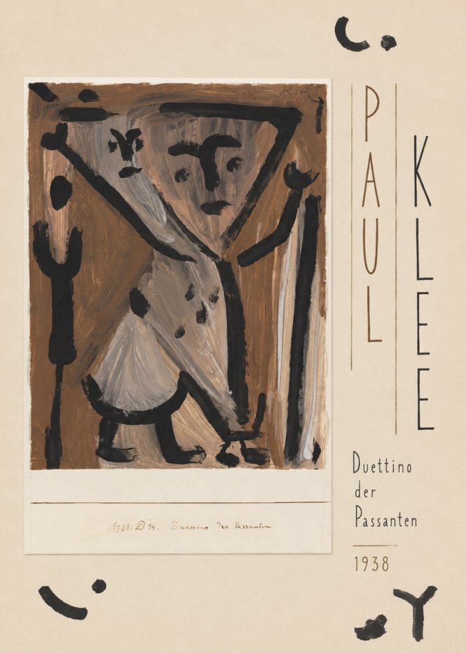 Paul Klee Duettino Der Passanten No5 - Juliste