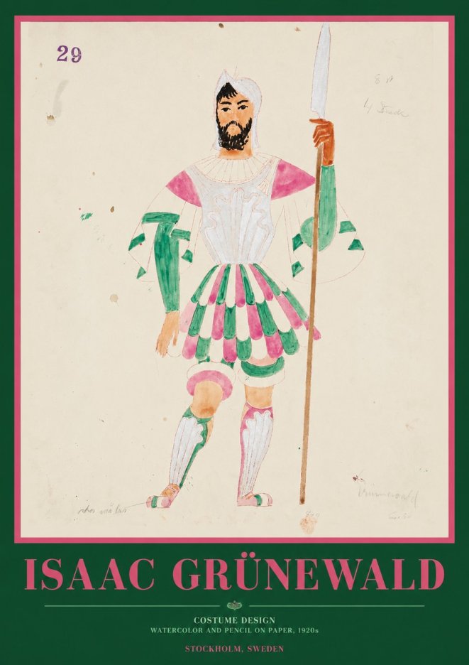 Isaac Grünewald Costume Design No. 29 No1 - Juliste