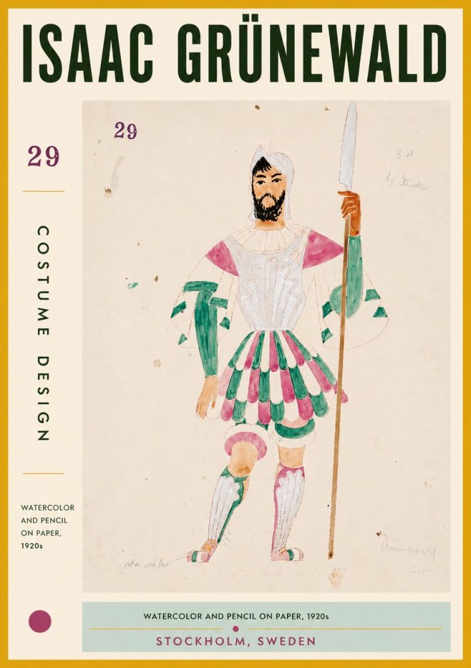 Isaac Grünewald Costume Design No. 29 No5 - Juliste