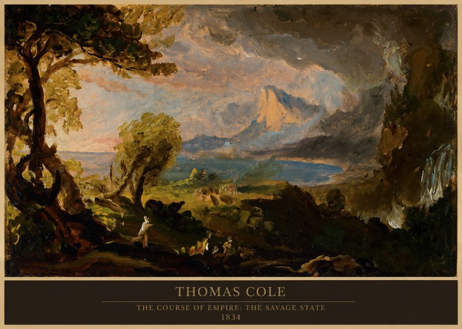 Thomas Cole The Course of Empire: the Savage State II No6 - Juliste