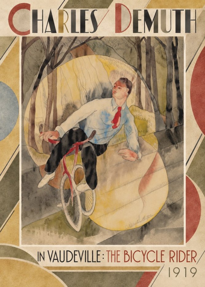 Charles Demuth In Vaudeville: the Bicycle Rider No2 - Juliste