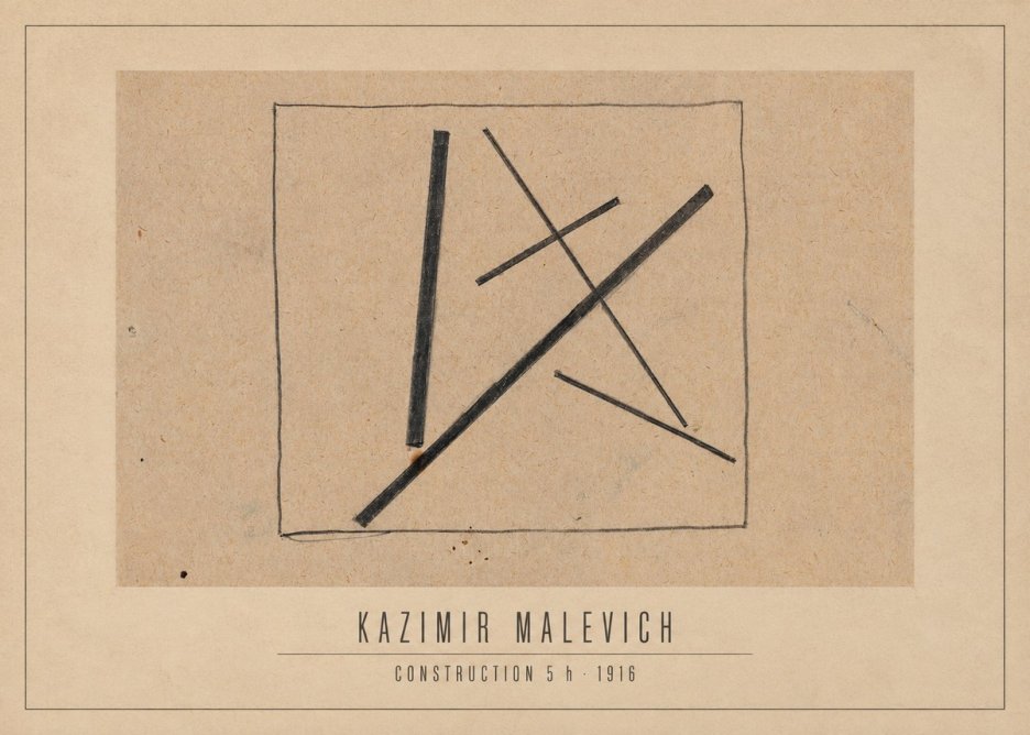 Kazimir Malevich Construction 5 H No3 - Juliste