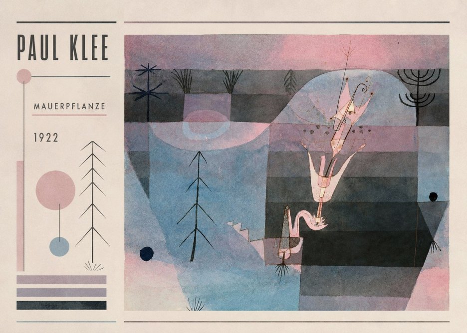 Paul Klee Mauerpflanze No2 - Juliste