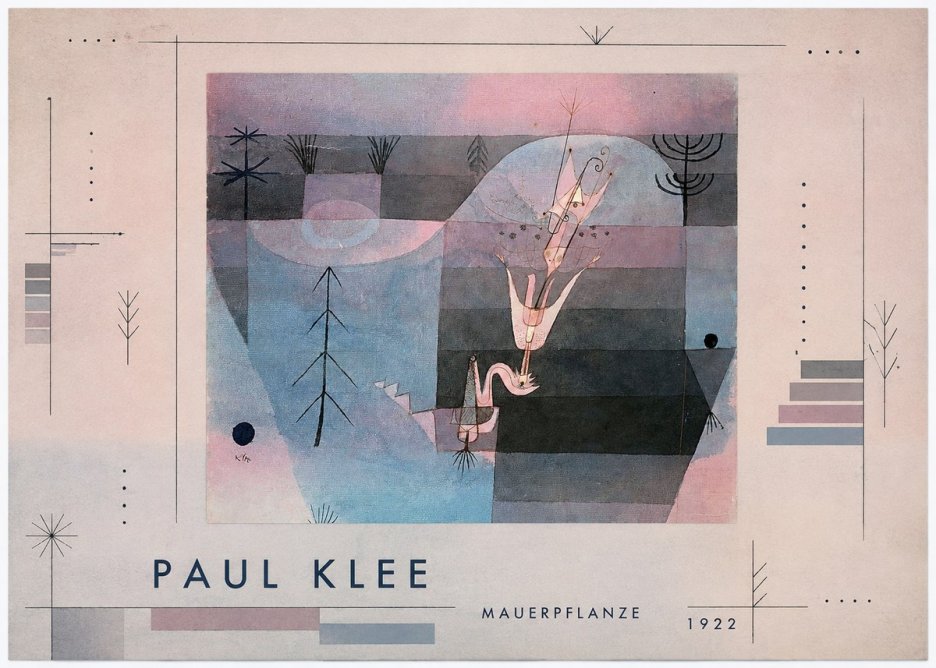 Paul Klee Mauerpflanze No4 - Juliste