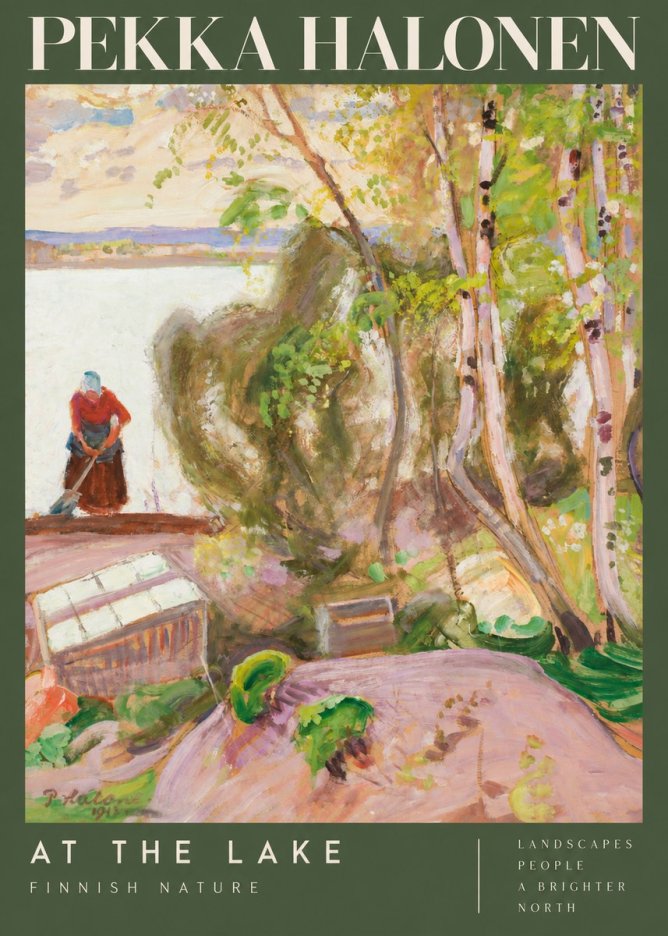 Pekka Halonen At the Lake No2 - Juliste