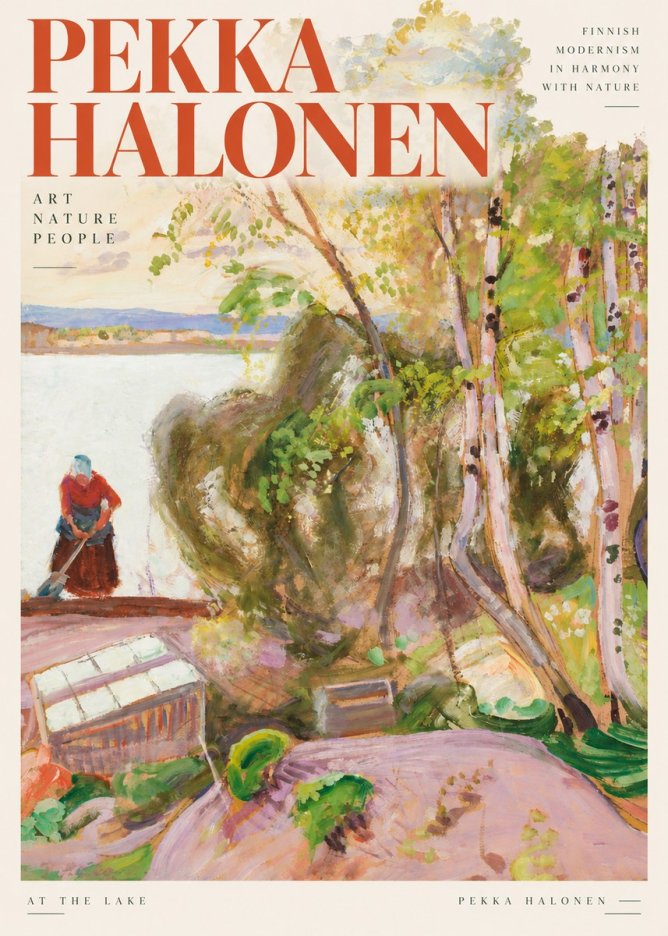 Pekka Halonen At the Lake No3 - Juliste