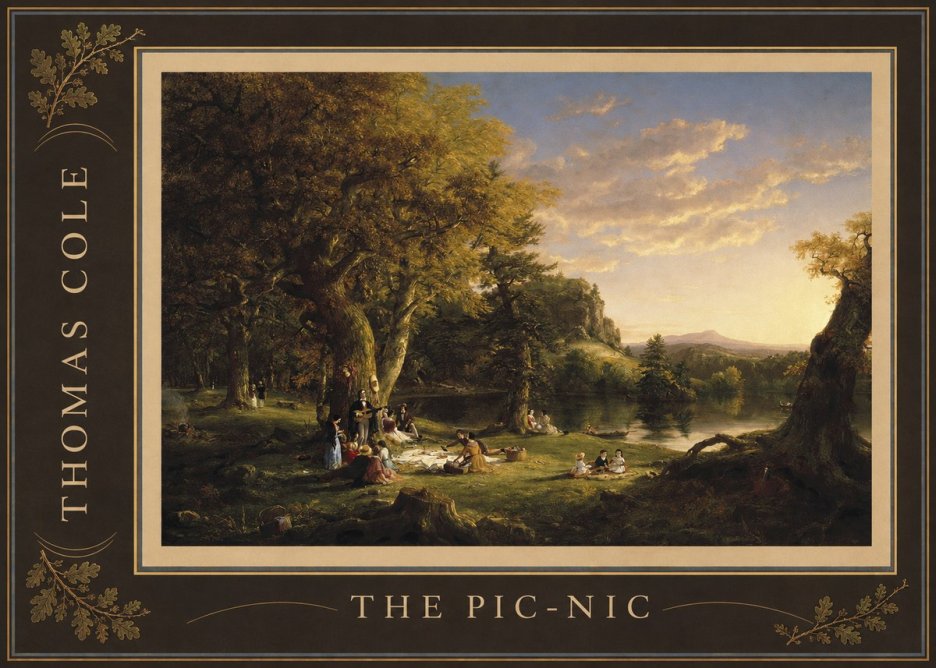 Thomas Cole The Pic-nic II No2 - Juliste