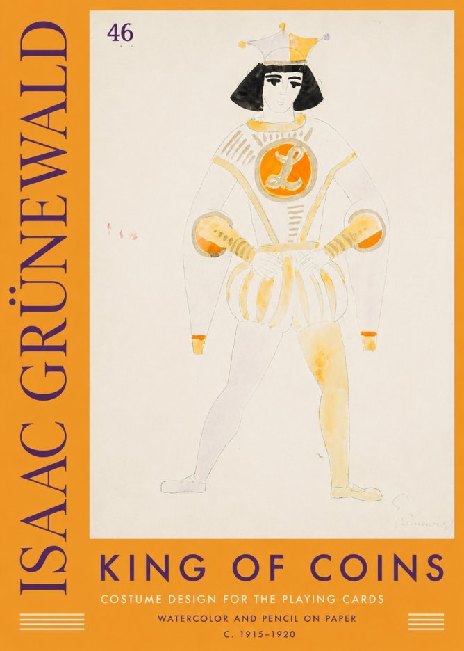 Isaac Grünewald King of Coins No2 - Juliste