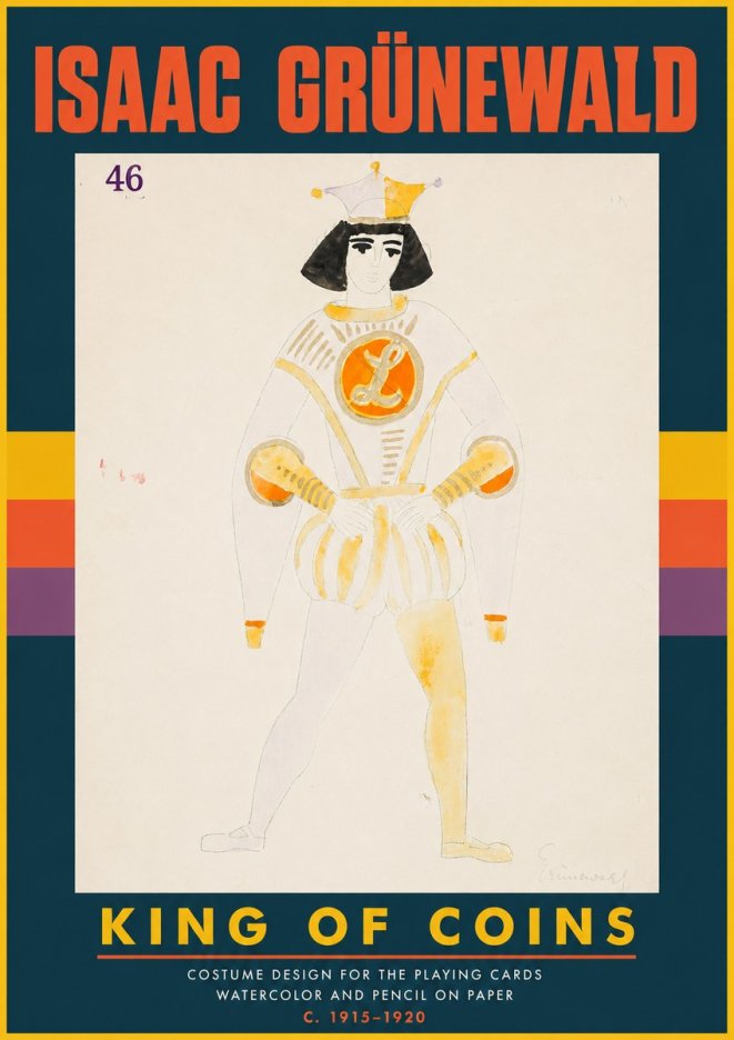 Isaac Grünewald King of Coins No4 - Juliste
