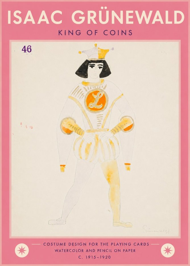 Isaac Grünewald King of Coins No5 - Juliste