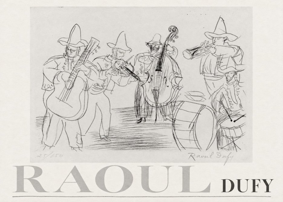 Raoul Dufy Musicians No3 - Juliste