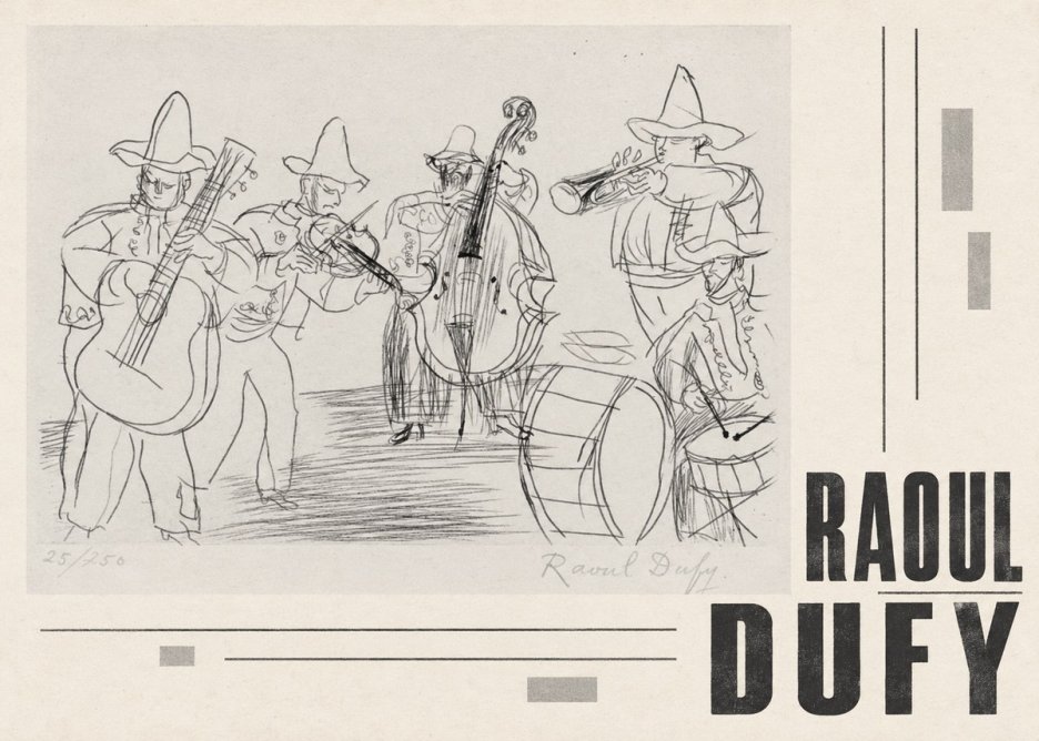 Raoul Dufy Musicians No5 - Juliste