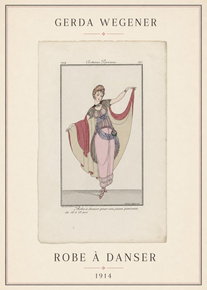 Gerda Wegener Robe À Danser No4 - Juliste