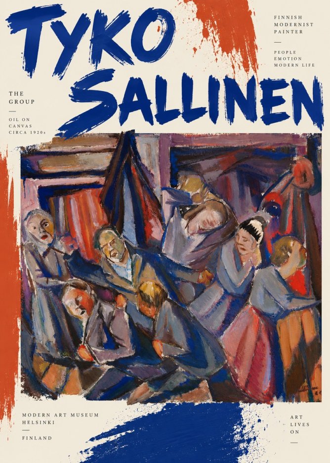 Tyko Sallinen The Group No3 - Juliste
