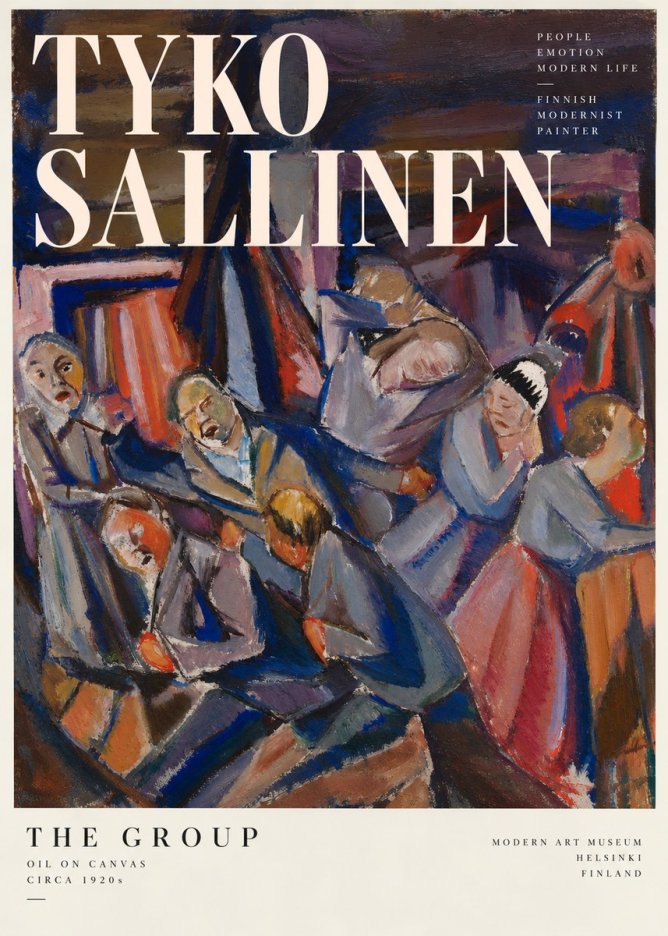 Tyko Sallinen The Group No5 - Juliste