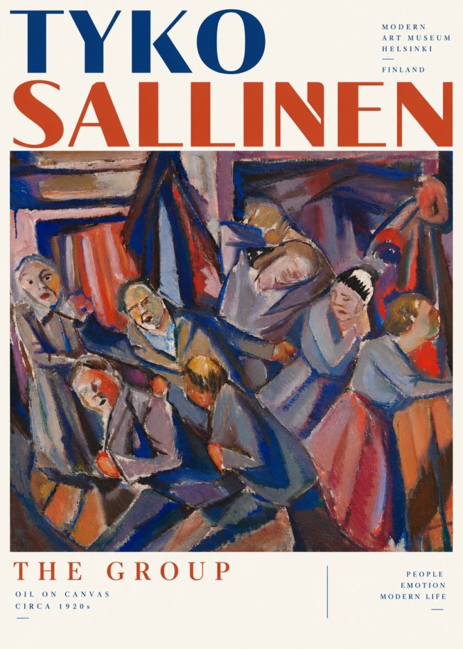 Tyko Sallinen The Group No6 - Juliste