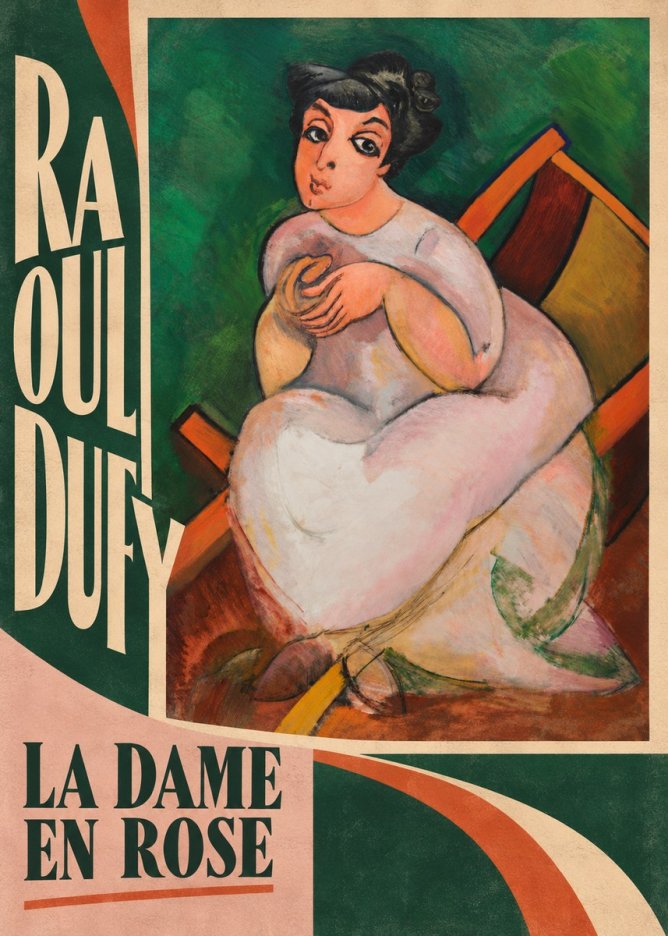 Raoul Dufy La Dame En Rose No2 - Juliste