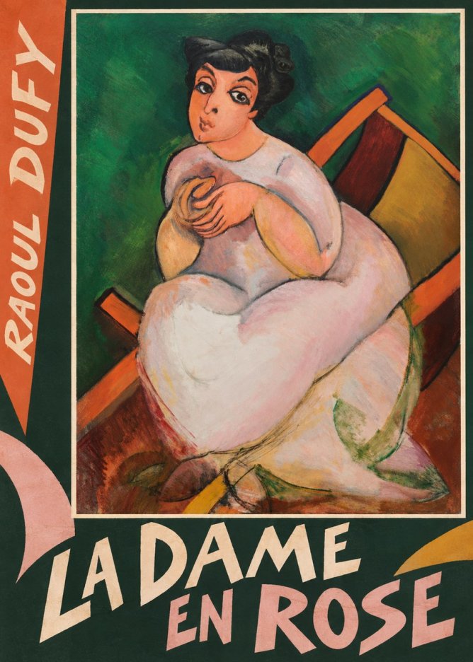 Raoul Dufy La Dame En Rose No6 - Juliste