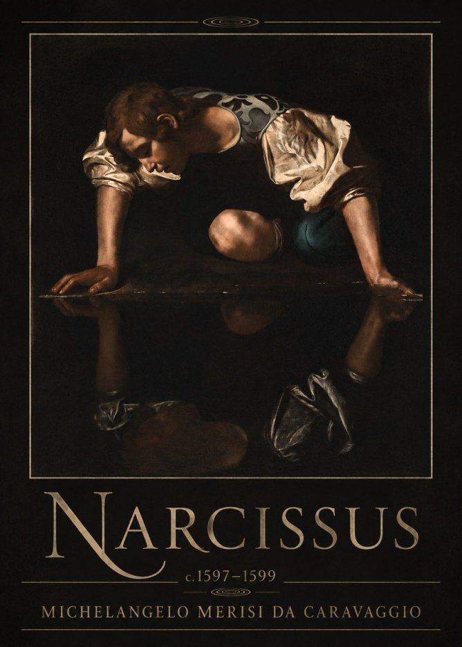 Michelangelo Merisi da Caravaggio Narcissus II No2 - Juliste