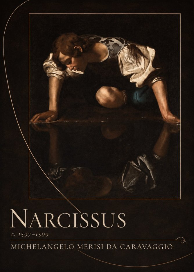 Michelangelo Merisi da Caravaggio Narcissus II No3 - Juliste